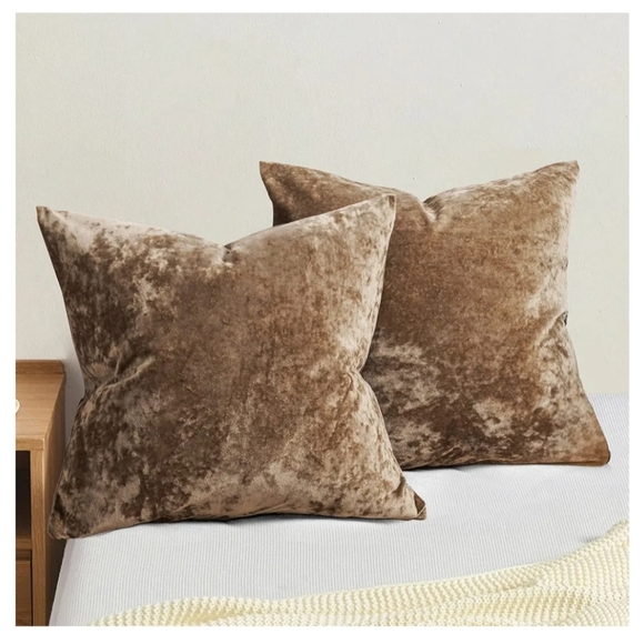 26 x 26" Taupe Pillow Covers (2) - Picture 5 of 5